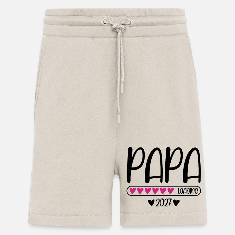 Papa 2027 loading mit Herzchen Ladebalken - Shorts - made by SPREAD - WARM CLAY