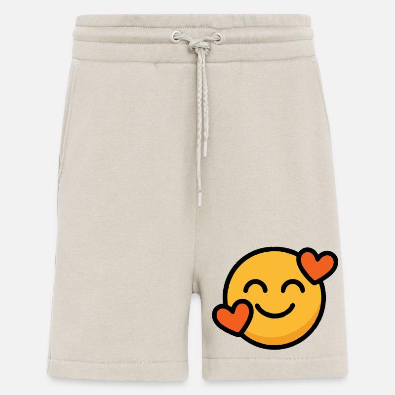 Liebe Smiley mit Herzen - Shorts - made by SPREAD - WARM CLAY