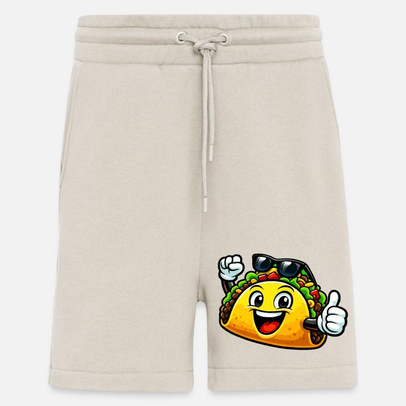 Fröhlicher Taco mit Sonnenbrille - Shorts - made by SPREAD - WARM CLAY