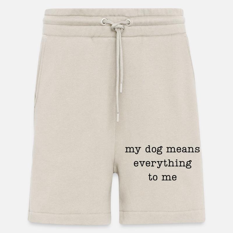 Mon chien compte tout pour moi - Short bio décontracté fabriqué en UE - WARM CLAY