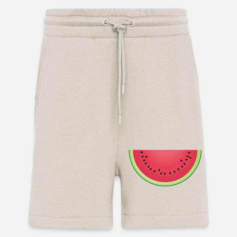 Tranche de pastèque juteuse - Short bio décontracté fabriqué en UE - WARM CLAY
