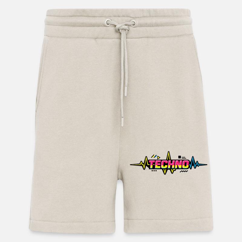 Techno Neon Pulse - Shorts - made by SPREAD - WARM CLAY