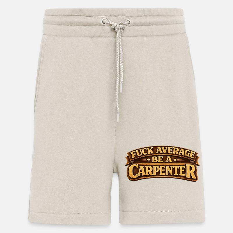 Proud carpenter / carpenter – craftsmanship with heart - Shorts - made by SPREAD - WARM CLAY