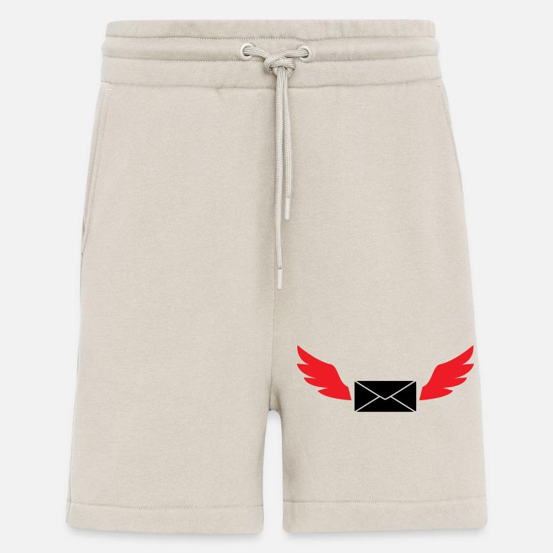 Express Mail Envelope Winged Post - Shorts - made by SPREAD - WARM CLAY