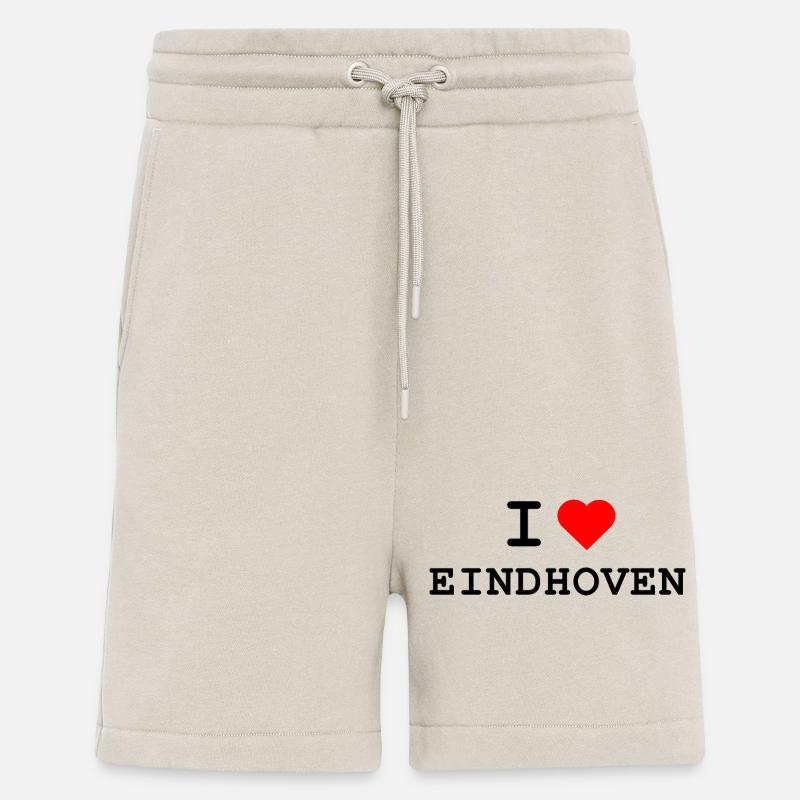 Ich liebe Eindhoven - J’aime Eindhoven - Short bio décontracté fabriqué en UE - WARM CLAY