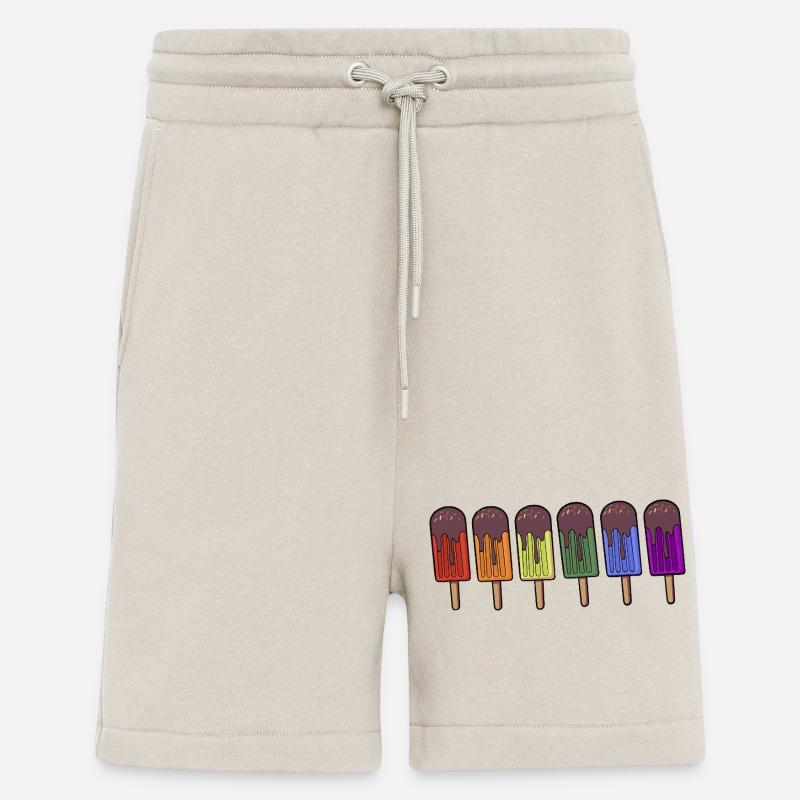 Rainbow Frozen pop Parade - Shorts - made by SPREAD - WARM CLAY