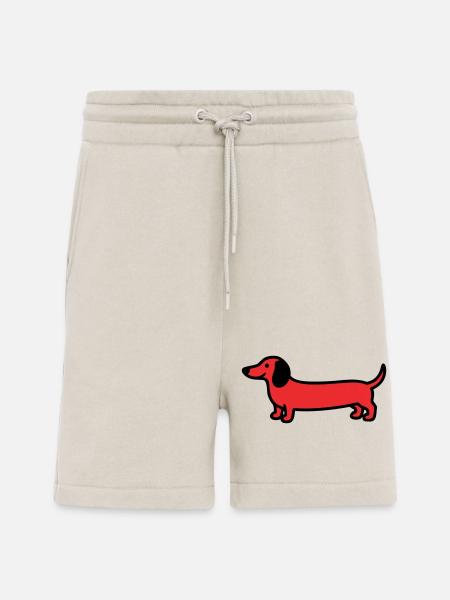 Hunting Dog Dachshund Profile Vector - Shorts - made by SPREAD - WARM CLAY