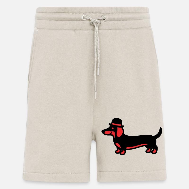 Cooler Dackel Hut Gentleman - Shorts - made by SPREAD - WARM CLAY