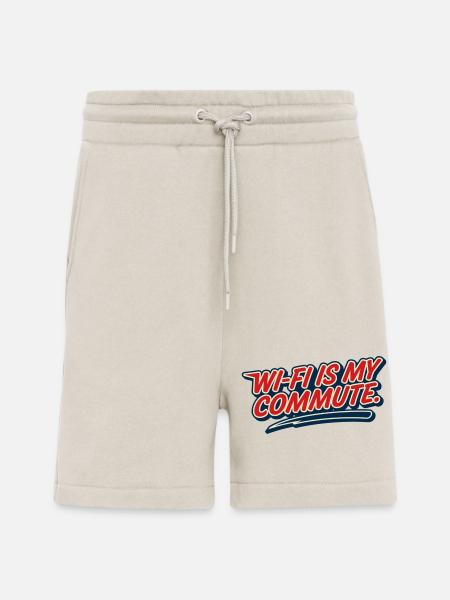 WLAN-Pendel, Hausaufgabe, Humor-Nerd, - Shorts - made by SPREAD - WARM CLAY