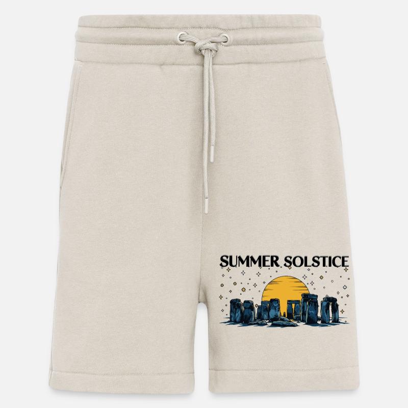 Litha Pagan Solstice d’été Midsommar - Short bio décontracté fabriqué en UE - WARM CLAY
