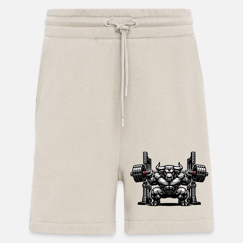 Bull Squat Rack Weight Lifting - Shorts - made by SPREAD - WARM CLAY