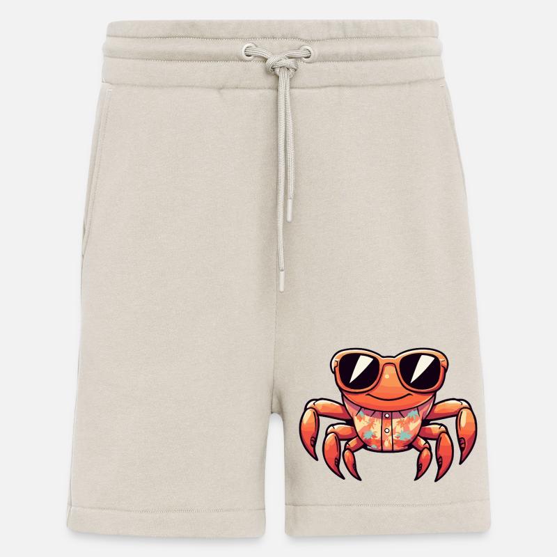 Krebs Krabbe Comic Urlaub - Shorts - made by SPREAD - WARM CLAY