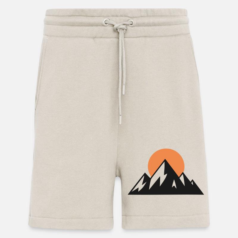 Mountains Sun Alps Panorama - Shorts - made by SPREAD - WARM CLAY