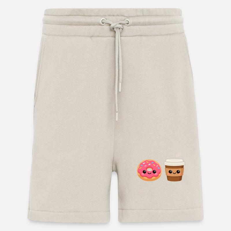 Amis du Donut et du Café - Short bio décontracté fabriqué en UE - WARM CLAY