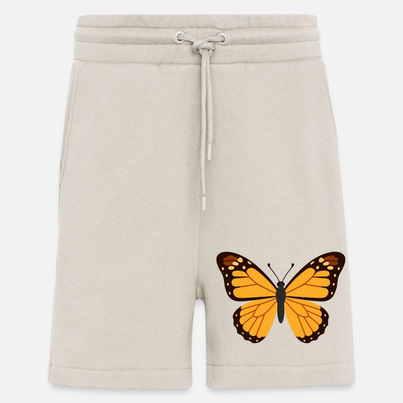 Ailes de monarque orange - Short bio décontracté fabriqué en UE - WARM CLAY