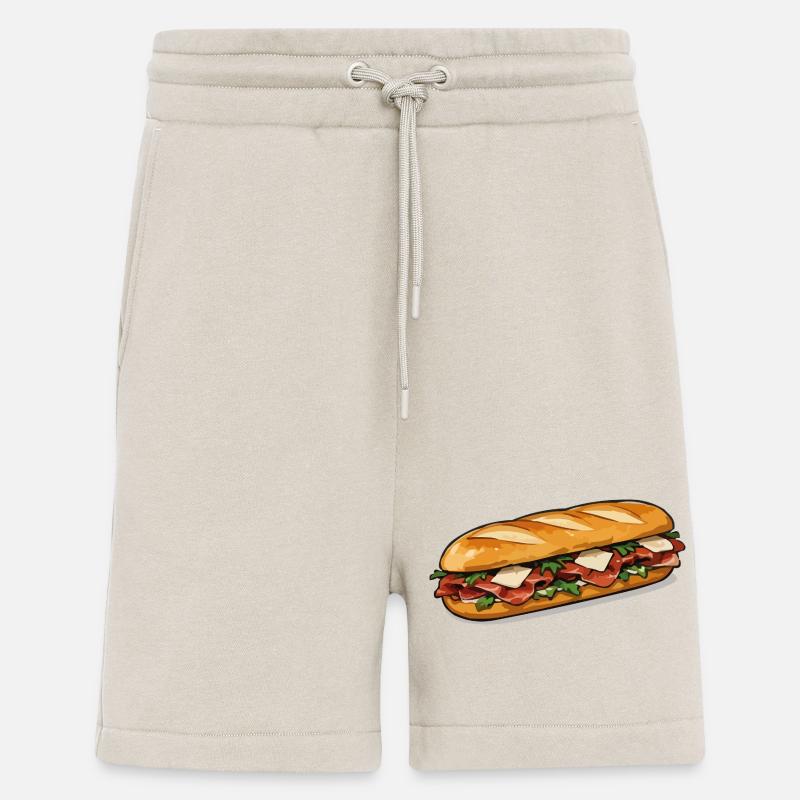 Crispy Hot Dog Comic Style - Shorts - made by SPREAD - WARM CLAY