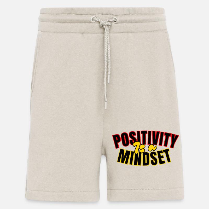 Positivité: mindset - Short bio décontracté fabriqué en UE - WARM CLAY