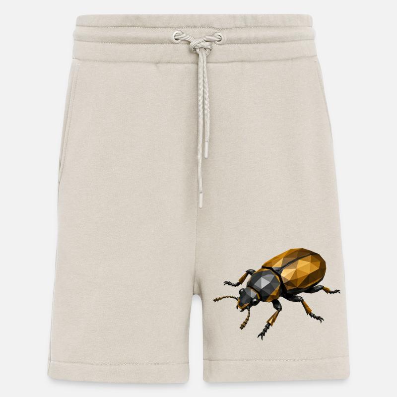 Geometrisches Low-Poly Insekt - Shorts - made by SPREAD - WARM CLAY