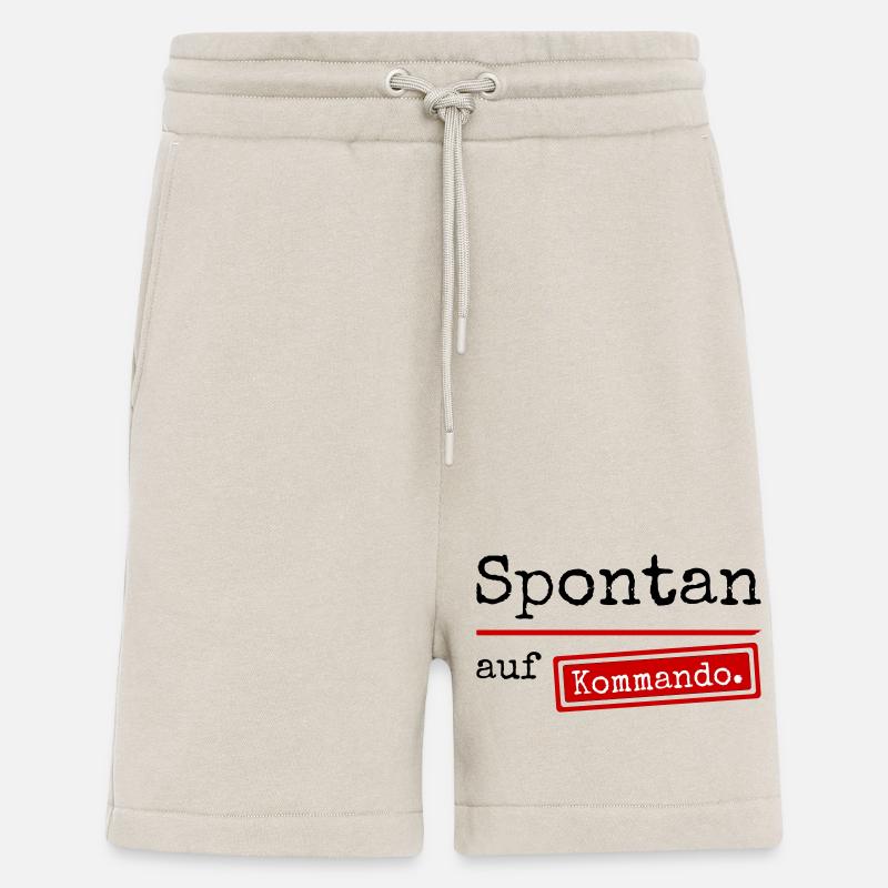 Spontan auf Kommando_weiss - Shorts - made by SPREAD - WARM CLAY
