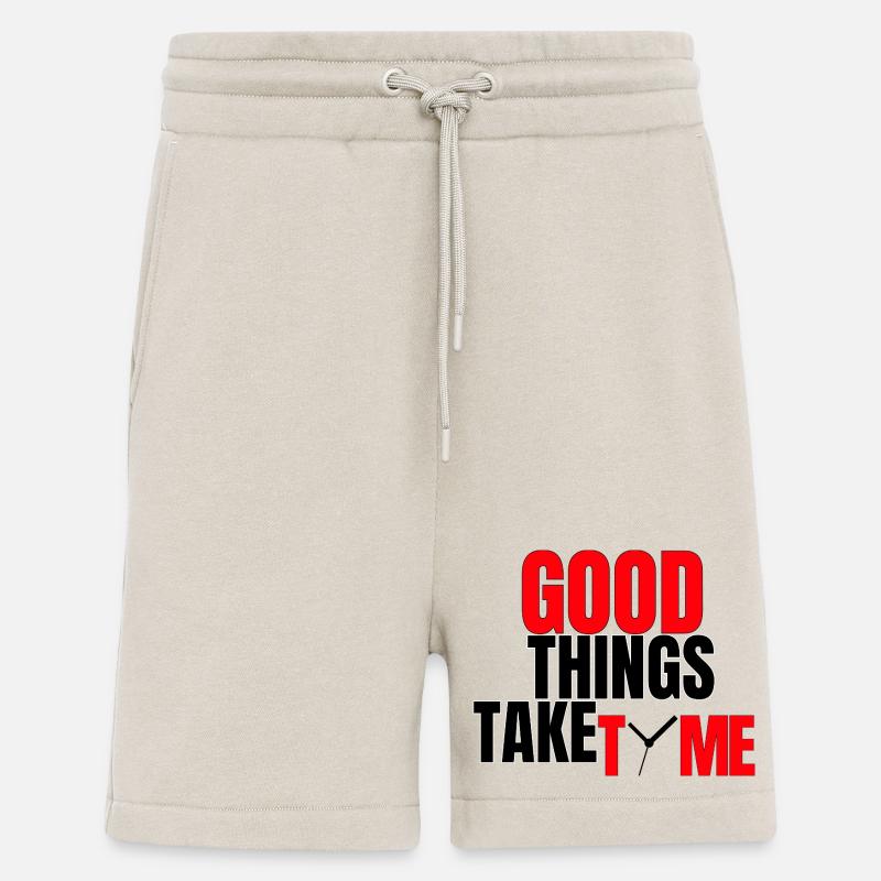 Gute Dinge brauchen Zeit - Shorts - made by SPREAD - WARM CLAY