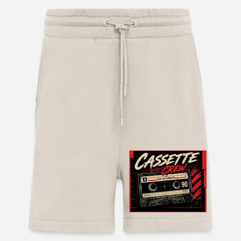 Cassette_Crew_ _Side_B_Vorever - Shorts - made by SPREAD - WARM CLAY