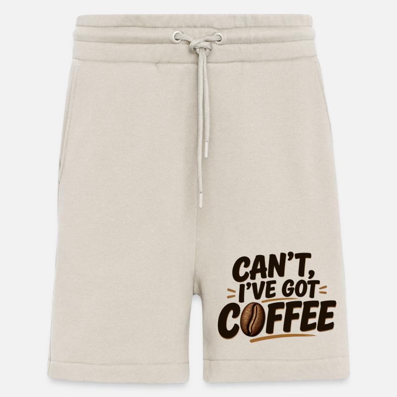 Can't, I've Got Coffee - Short bio décontracté fabriqué en UE - WARM CLAY