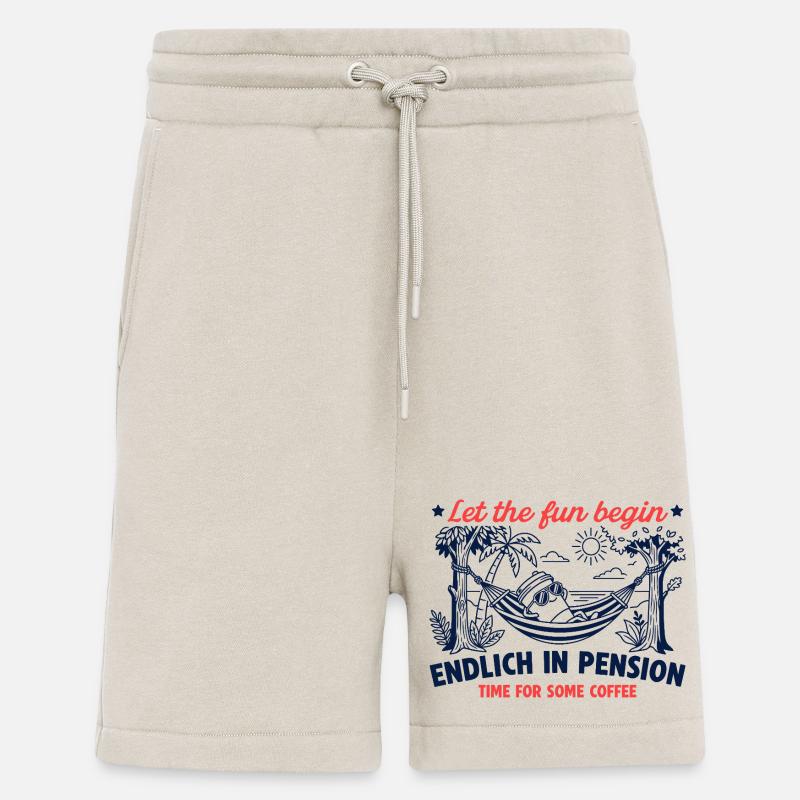 Endlich in Pension Retro Kaffee - Shorts - made by SPREAD - WARM CLAY
