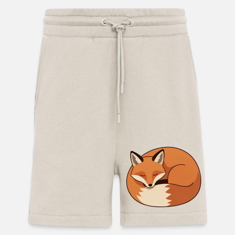 Schlafender Fuchs Geschenk - Shorts - made by SPREAD - WARM CLAY