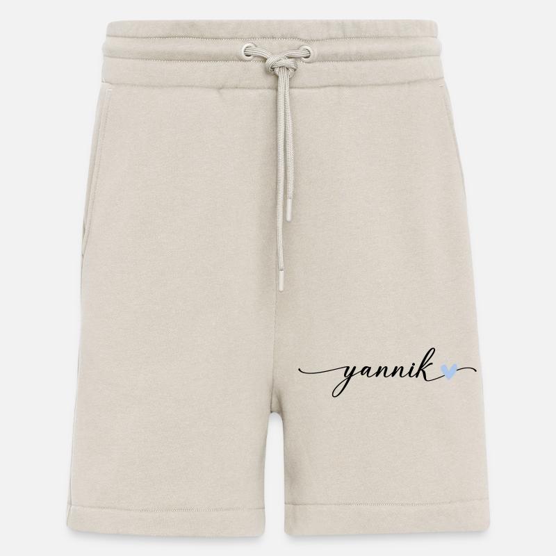 Yannik Nom Calligraphie Police - Short bio décontracté fabriqué en UE - WARM CLAY