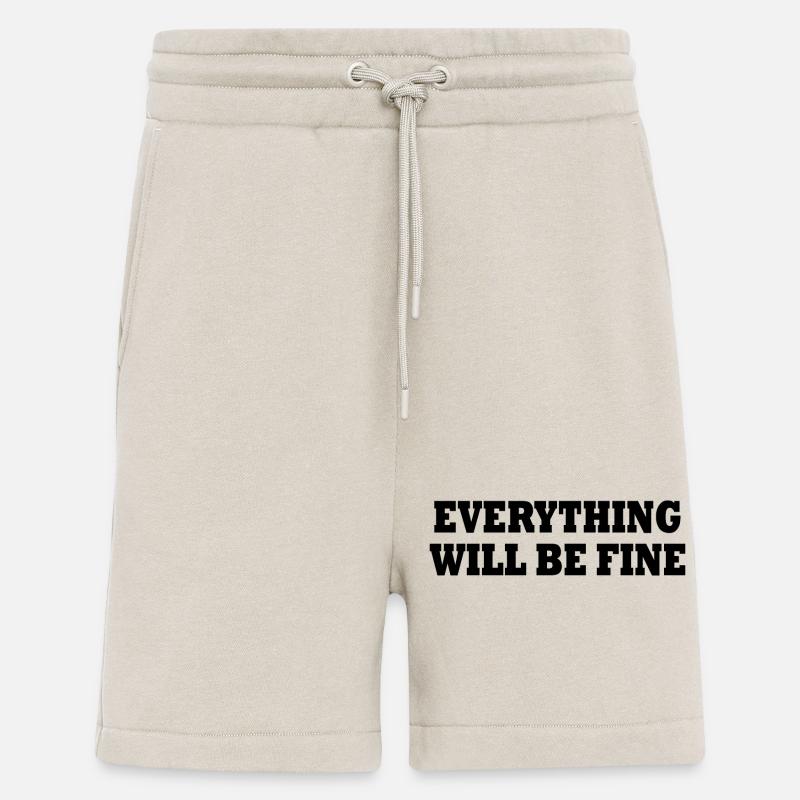 everything will be fine - Shorts - made by SPREAD - WARM CLAY