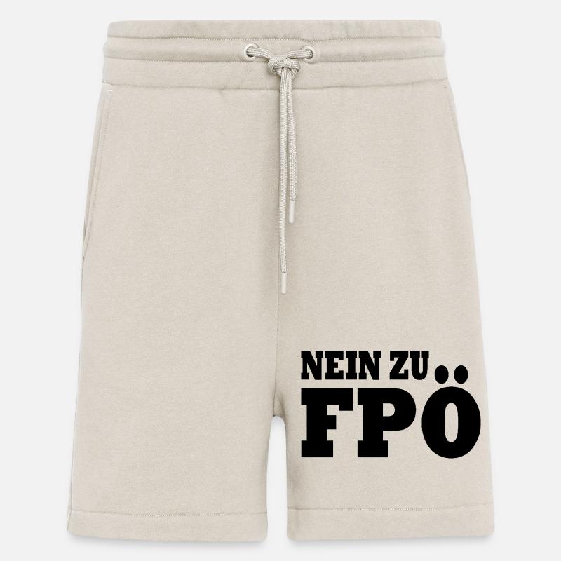 Nein zu fpö - Shorts - made by SPREAD - WARM CLAY