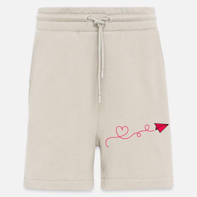 papierflieger herz - Shorts - made by SPREAD - WARM CLAY