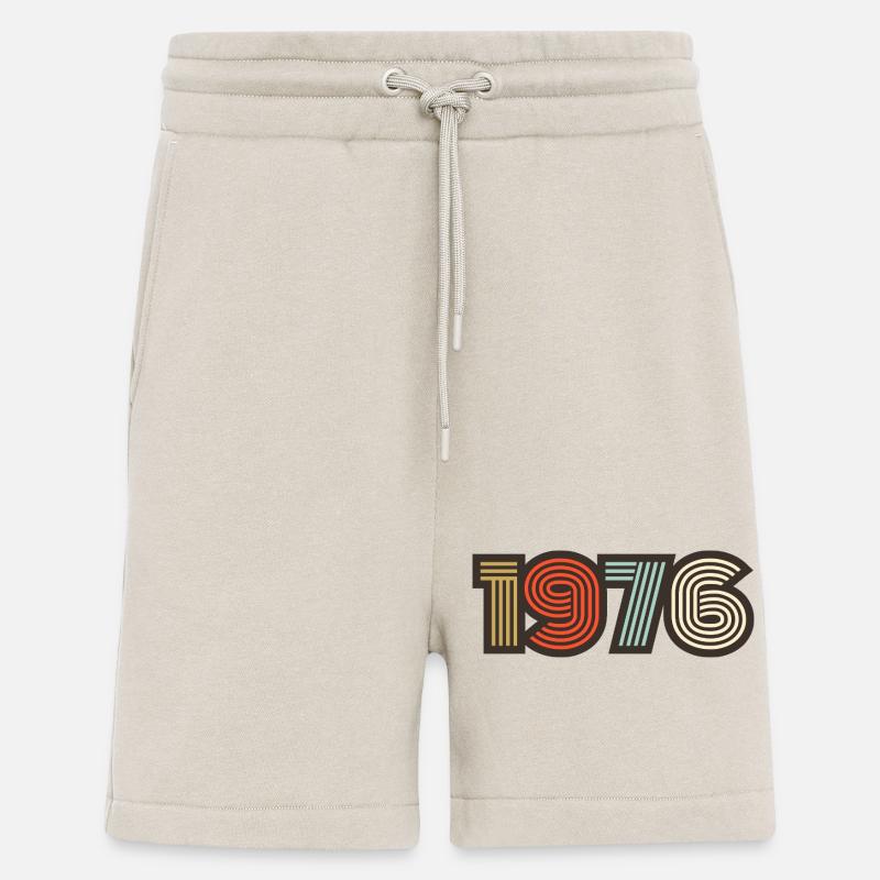 1976 rétro vintage - Short bio décontracté fabriqué en UE - WARM CLAY