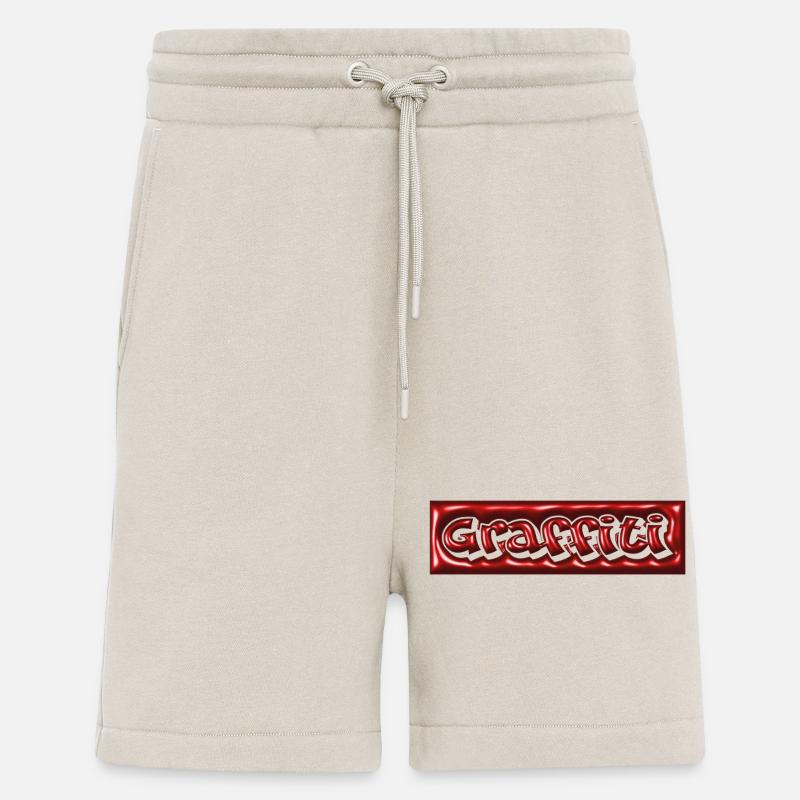 Bulle de graffiti 3D - Short bio décontracté fabriqué en UE - WARM CLAY