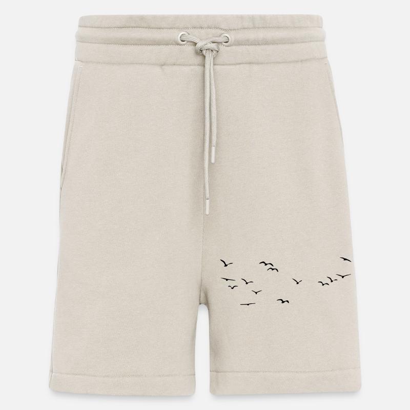 Oiseaux Oiseaux Oiseaux - Short bio décontracté fabriqué en UE - WARM CLAY