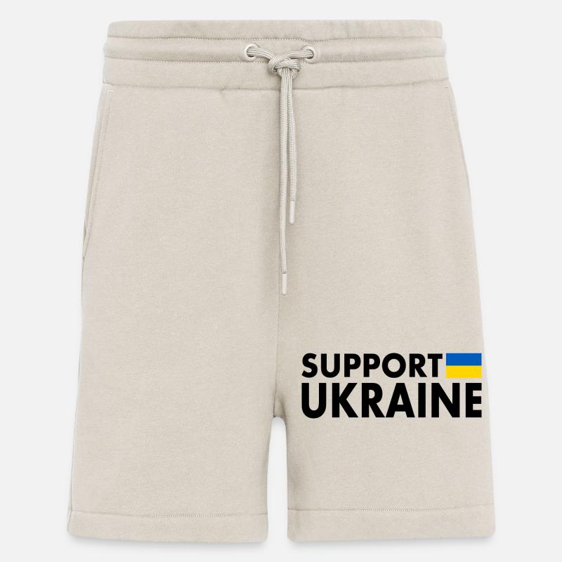 Support ukraine - Short bio décontracté fabriqué en UE - WARM CLAY