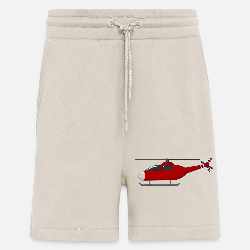 Hubschrauber Rot - Shorts - made by SPREAD - WARM CLAY