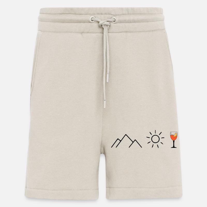 Berge Sonne Spritz Bergsteiger Wanderer - Shorts - made by SPREAD - WARM CLAY