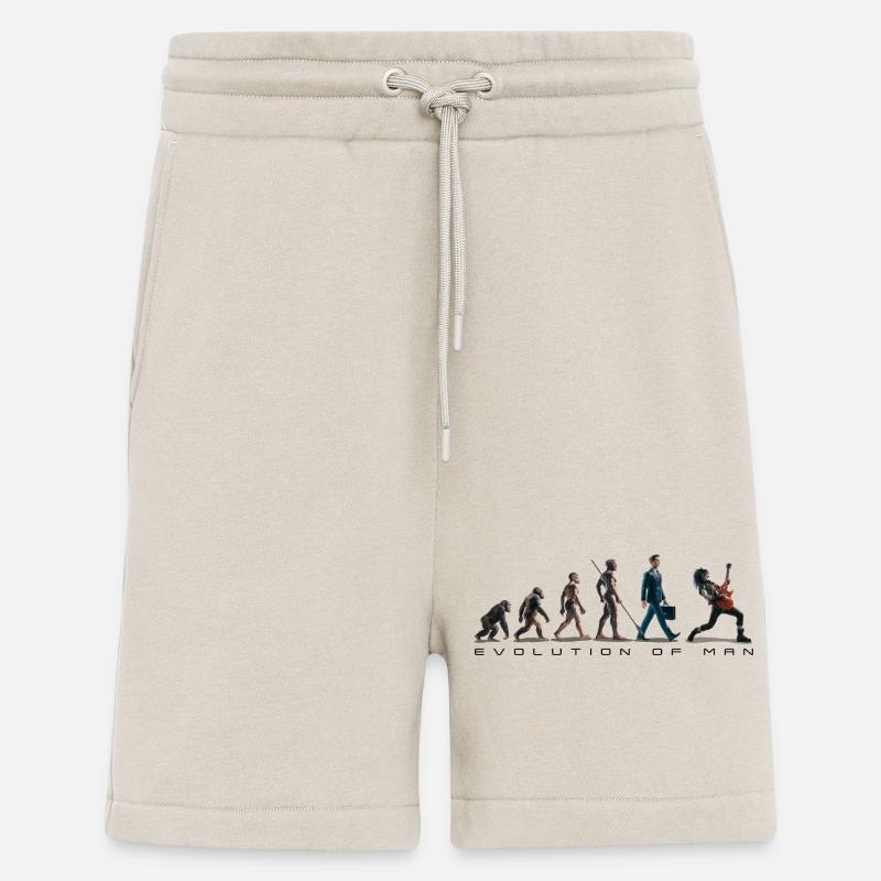 Evolution Guitariste 06 2024 1 - Short bio décontracté fabriqué en UE - WARM CLAY