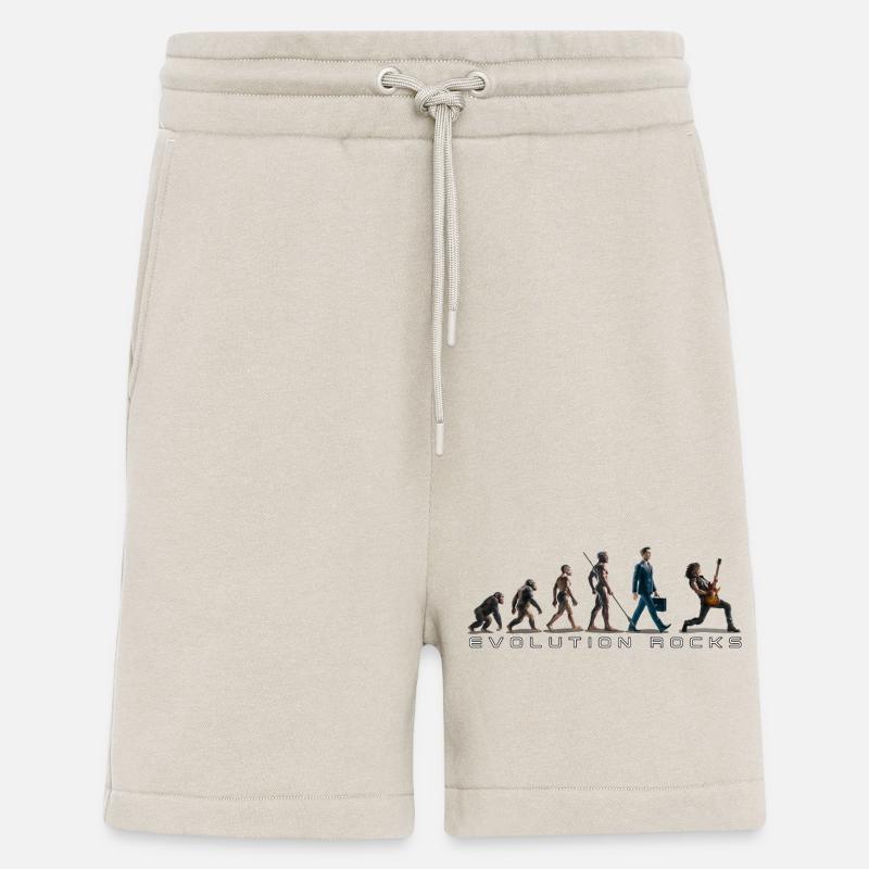 Evolution Guitariste - Short bio décontracté fabriqué en UE - WARM CLAY