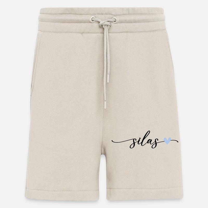 Silas Name Calligraphy Font - Shorts - made by SPREAD - WARM CLAY