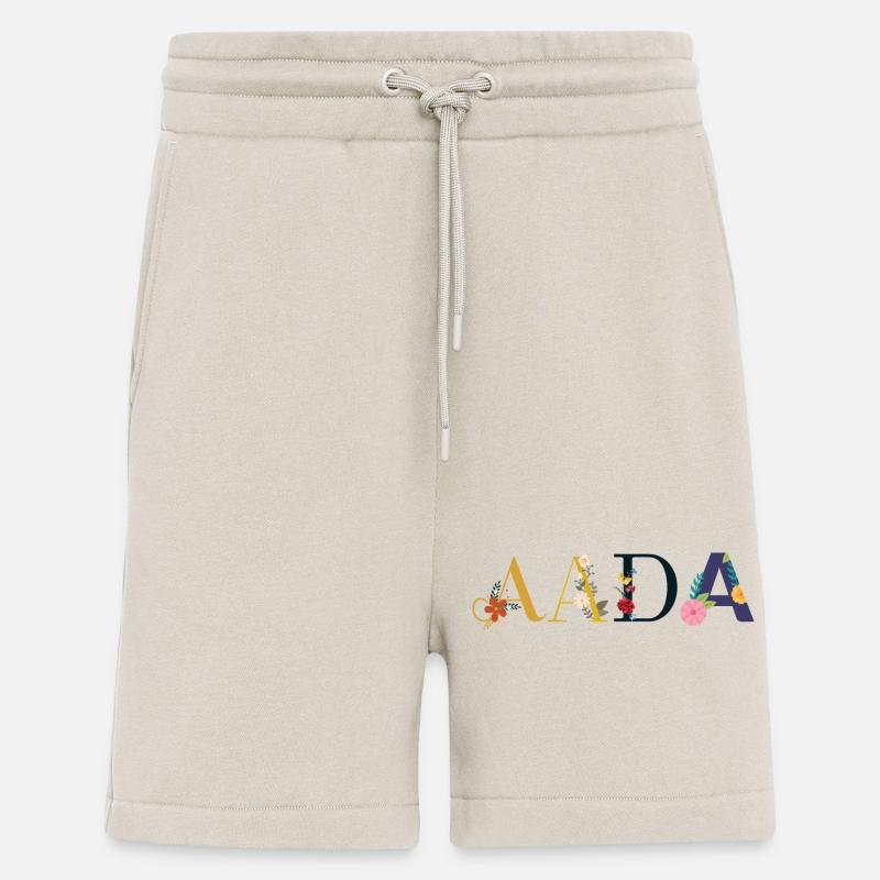 AADA Name mit Blumen geschmückt - Shorts - made by SPREAD - WARM CLAY