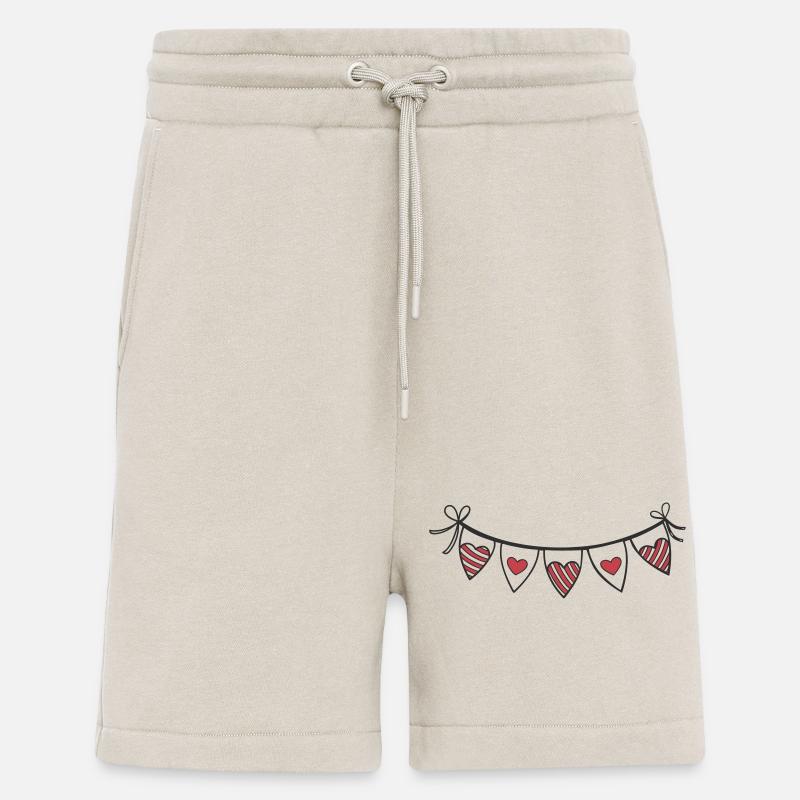 Herzgirlande Herzen - Shorts - made by SPREAD - WARM CLAY