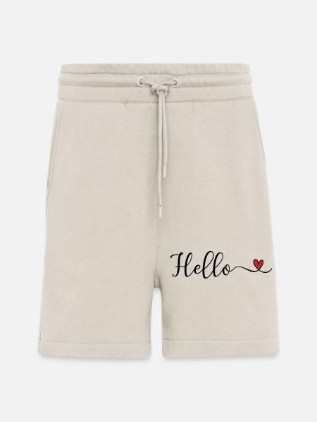 Hello Heart Typography - Shorts - made by SPREAD - WARM CLAY