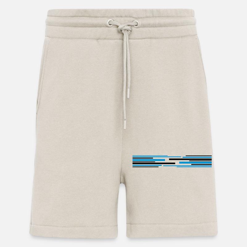 Many lines pattern - Shorts - made by SPREAD - WARM CLAY