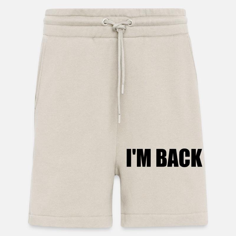 I'm back - Short bio décontracté fabriqué en UE - WARM CLAY