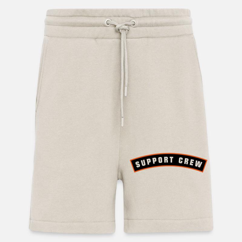 SUPPORT CREW Patch - Short bio décontracté fabriqué en UE - WARM CLAY