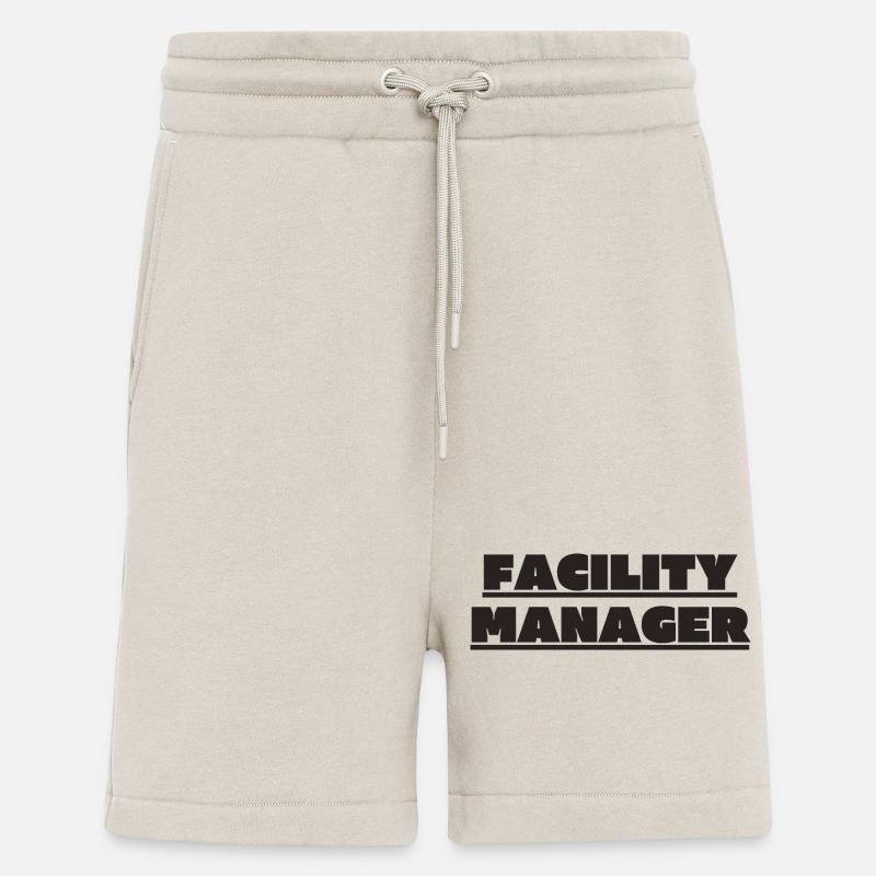 Facility Manager Technicien interne Gardien - Short bio décontracté fabriqué en UE - WARM CLAY