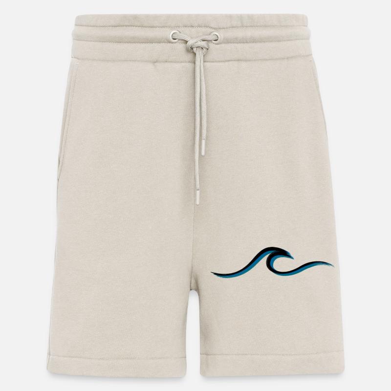 Welle wave Surfen Wasserratte Surfer - Shorts - made by SPREAD - WARM CLAY