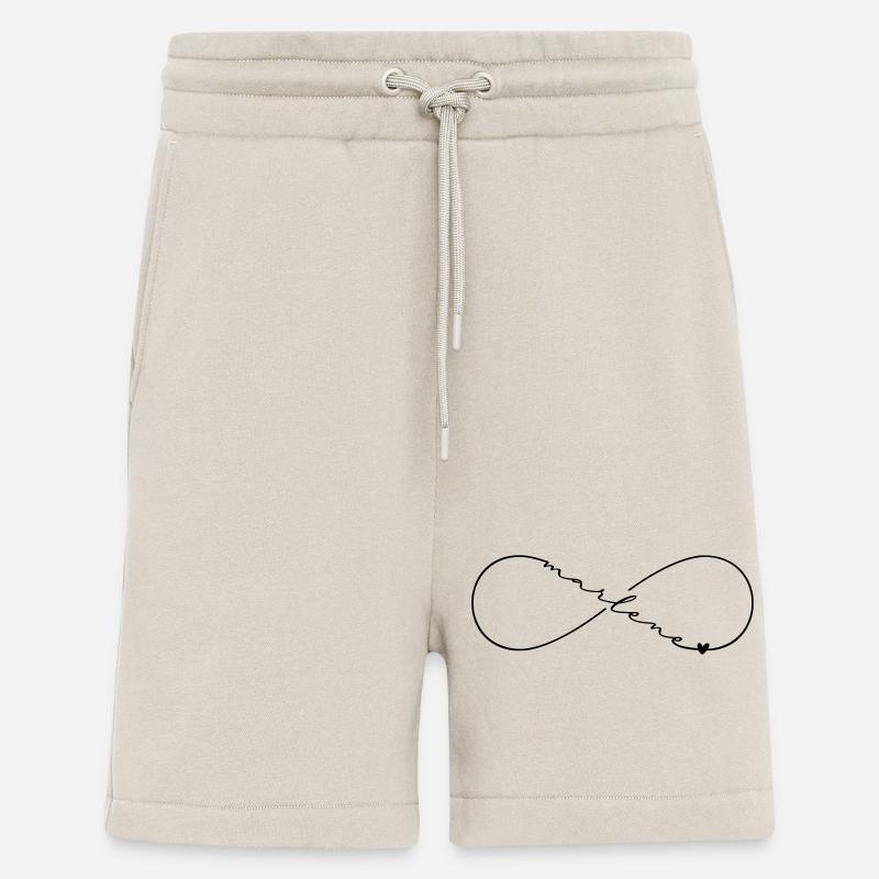Marlene Nom Symbole de l’Infini - Short bio décontracté fabriqué en UE - WARM CLAY